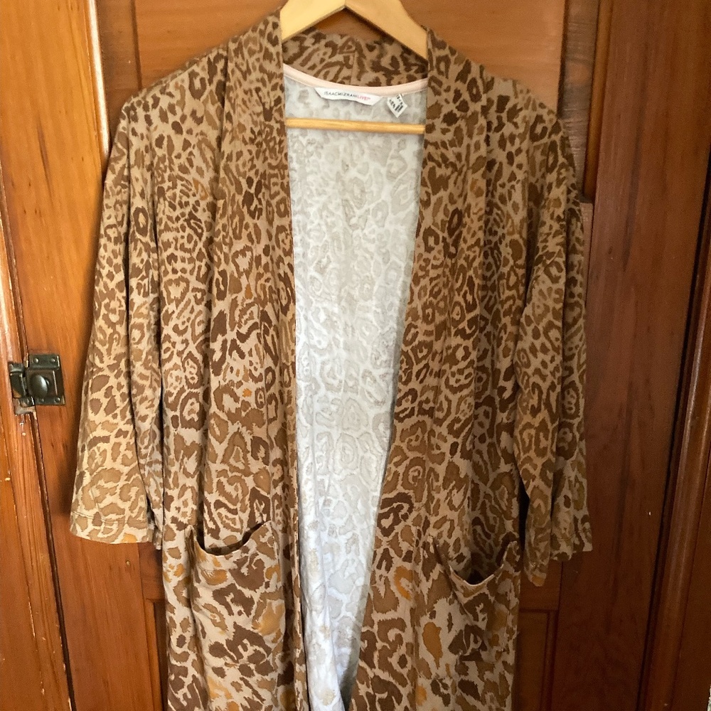 Isaac Mizrahi Live! Open Front Jacquard Cardigan